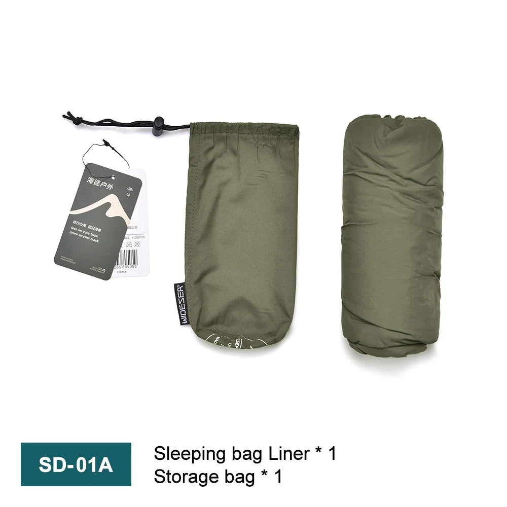Outdoor Camping Sleeping Bag Liner Ultralight Mummy Sleeping Bag Backpack Liner Single Person Travel Sleeping Bag
