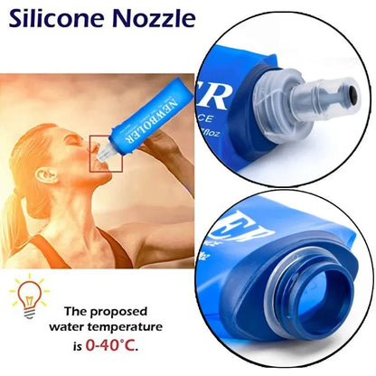 17oz Soft TPU Water Flask | Foldable BPA-Free Hydration Bottle for Outdoor Sports