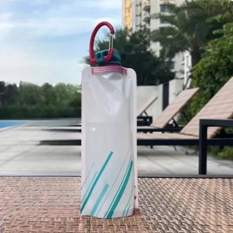 17oz Soft TPU Water Flask | Foldable BPA-Free Hydration Bottle for Outdoor Sports