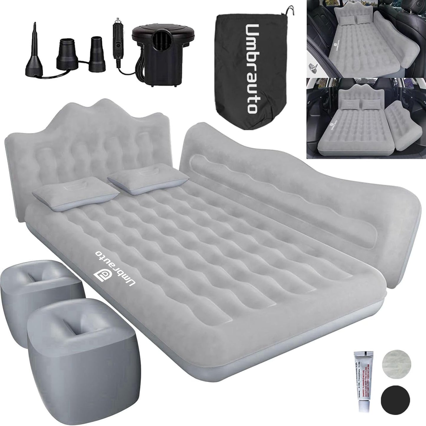 Car Back Seat Air Mattress Inflatable Vehicle Air Mattress
