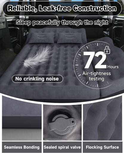 Umbrauto 23.62in/60cm Wide Inflatable Truck Mattress Car & SUV Back Seat Camping Bed with Pump