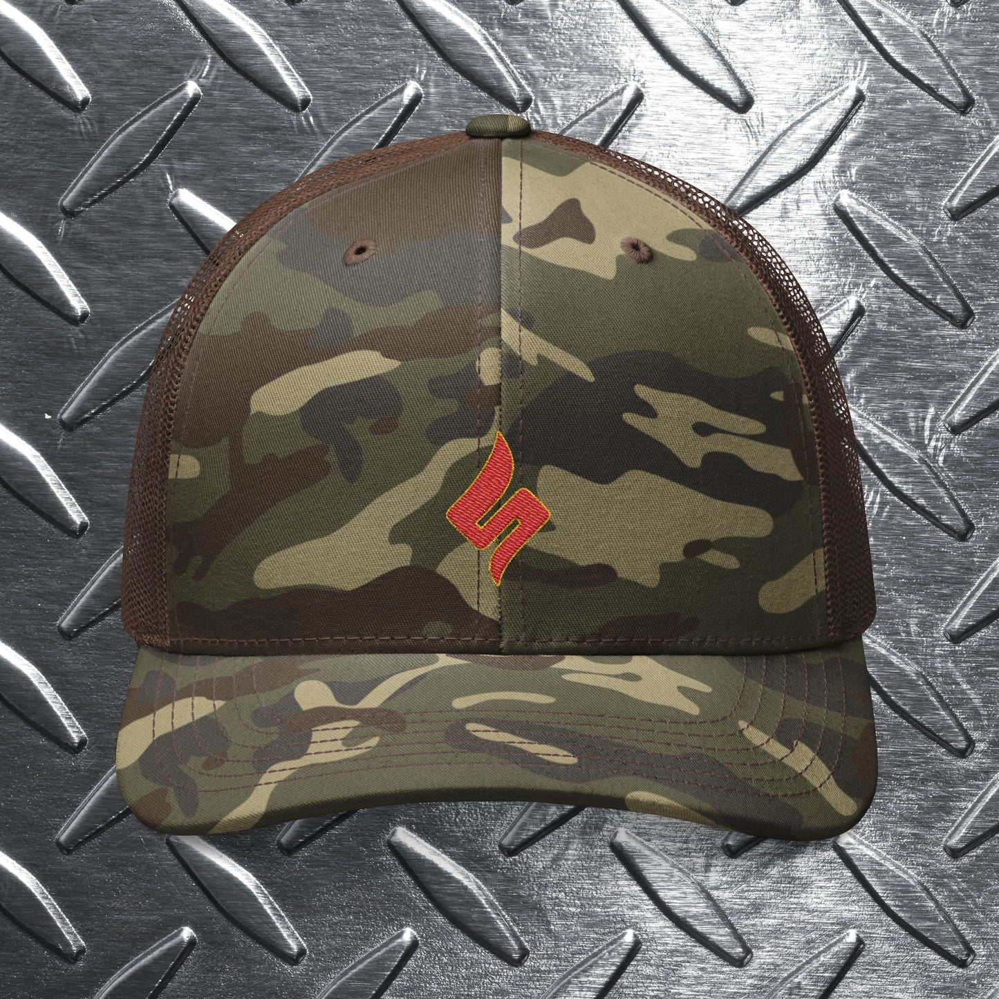 Camouflage Trucker Hat, Military Style Cap, Outdoor Adventure Gear, Stealth Mode: Shuli Network Edition