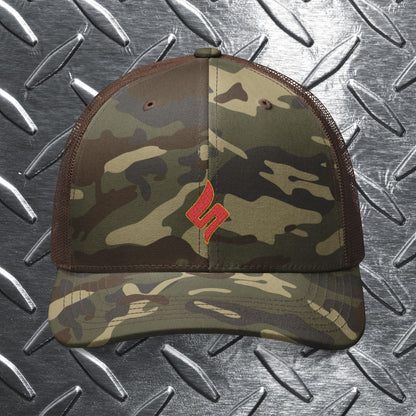 Camouflage Trucker Hat, Military Style Cap, Outdoor Adventure Gear, Stealth Mode: Shuli Network Edition