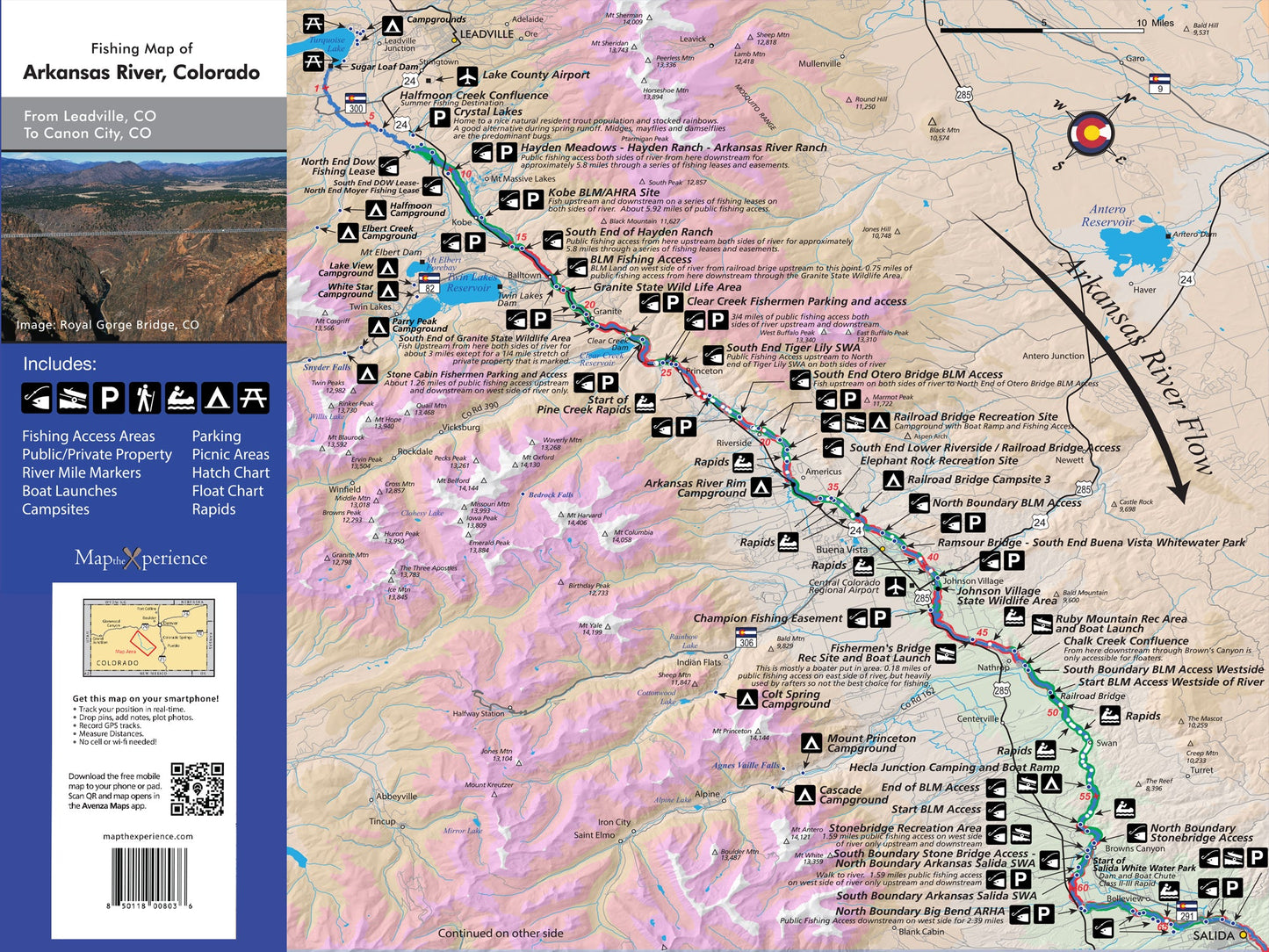 Arkansas River Colorado Fishing Map | Public River Access Guide