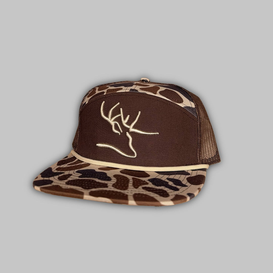 7 Panel Duck Camo Embroidered