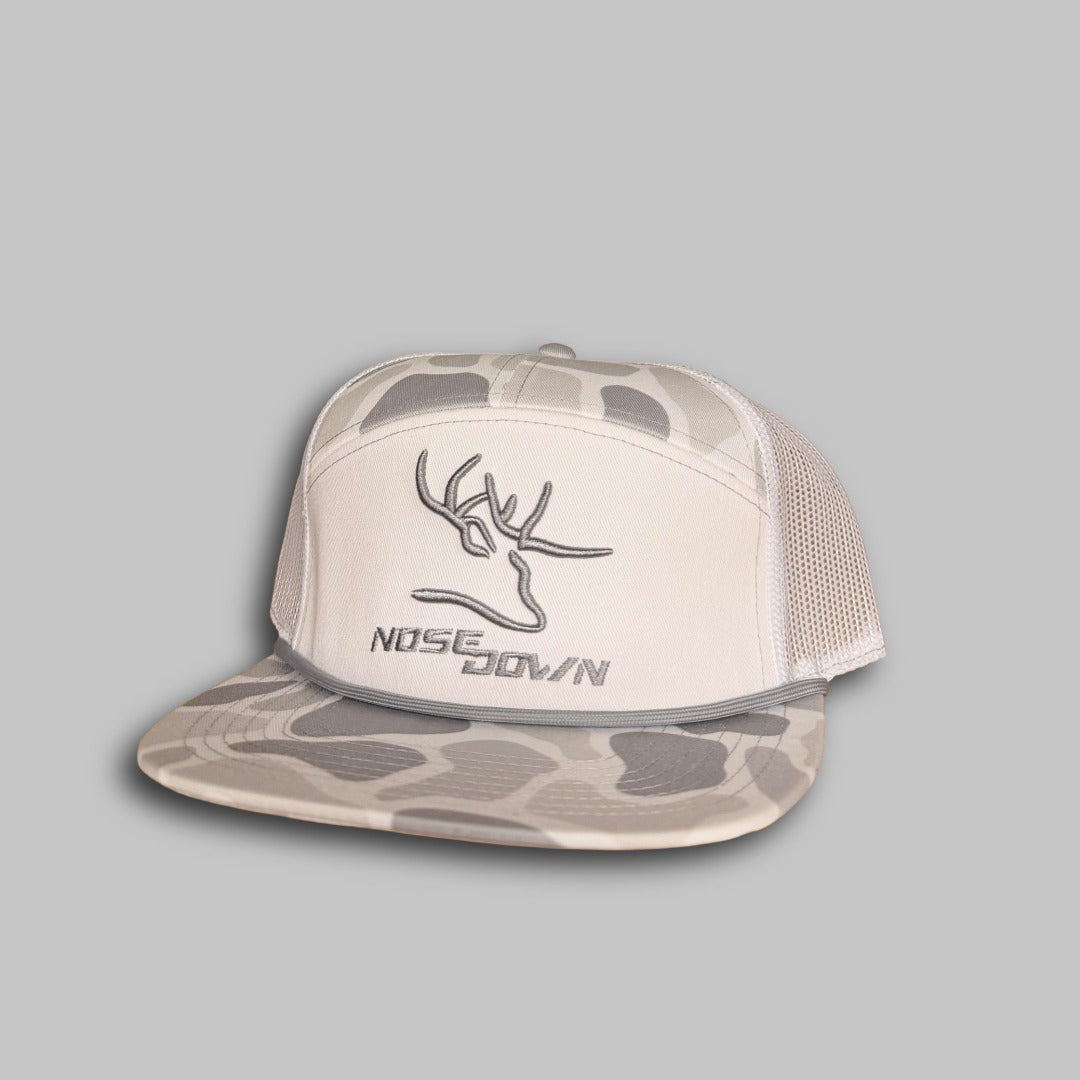 7 Panel Duck Camo Embroidered