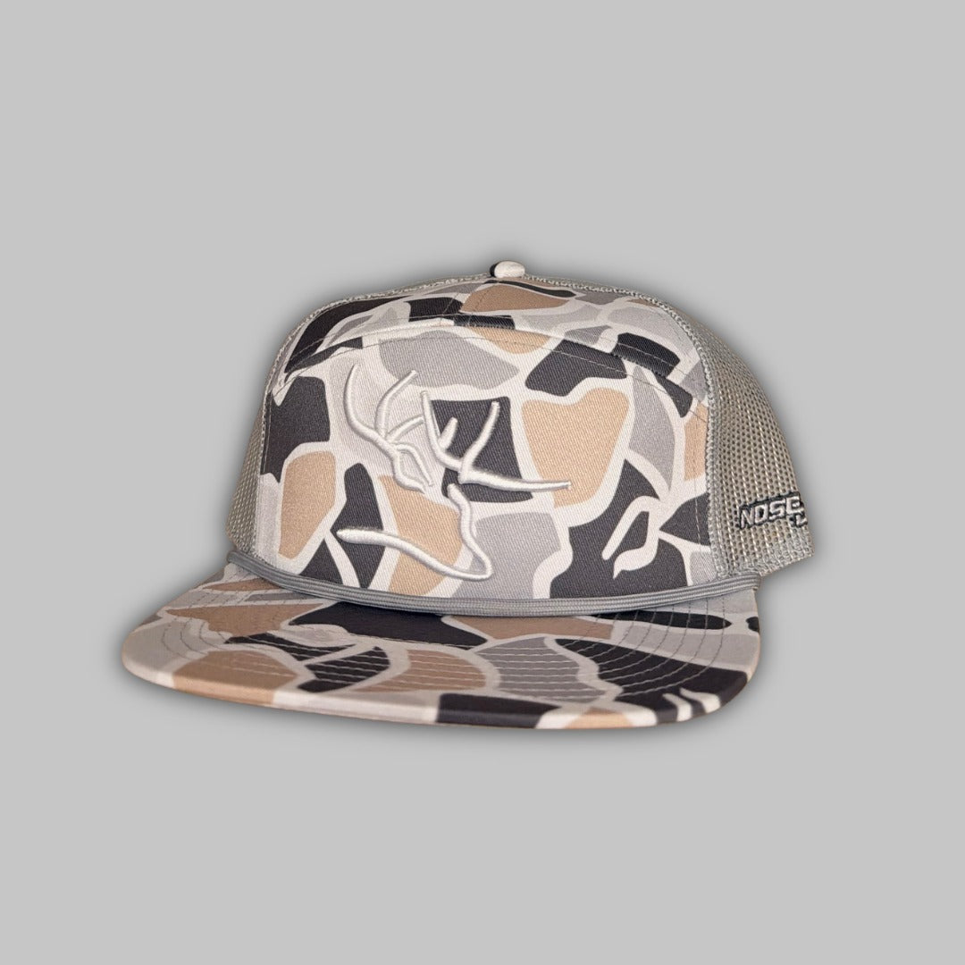 7 Panel Duck Camo Embroidered
