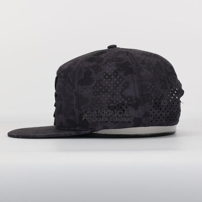 Black Marsh Duck Camo Back Country Performance Snapback Hat
