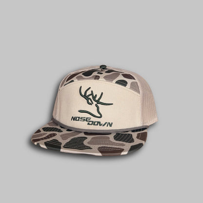 7 Panel Duck Camo Embroidered