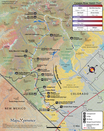 Conejos River Colorado Fly Fishing Map | Public GPS Access Guide