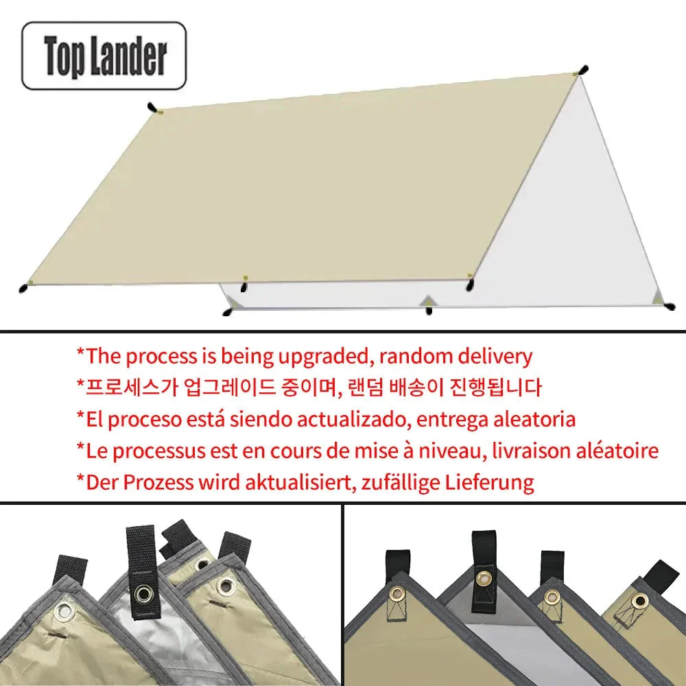 Ultralight Waterproof Tarp Tent – Large Sun Shelter Awning for Camping, Beach & Outdoor Adventures