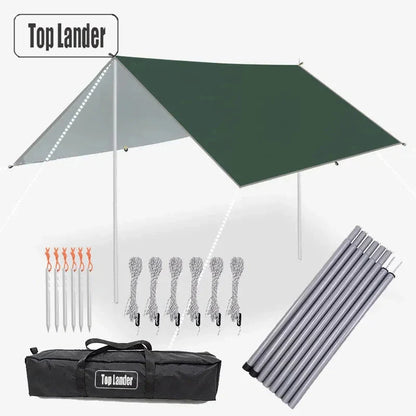 Ultralight Waterproof Tarp Tent – Large Sun Shelter Awning for Camping, Beach & Outdoor Adventures