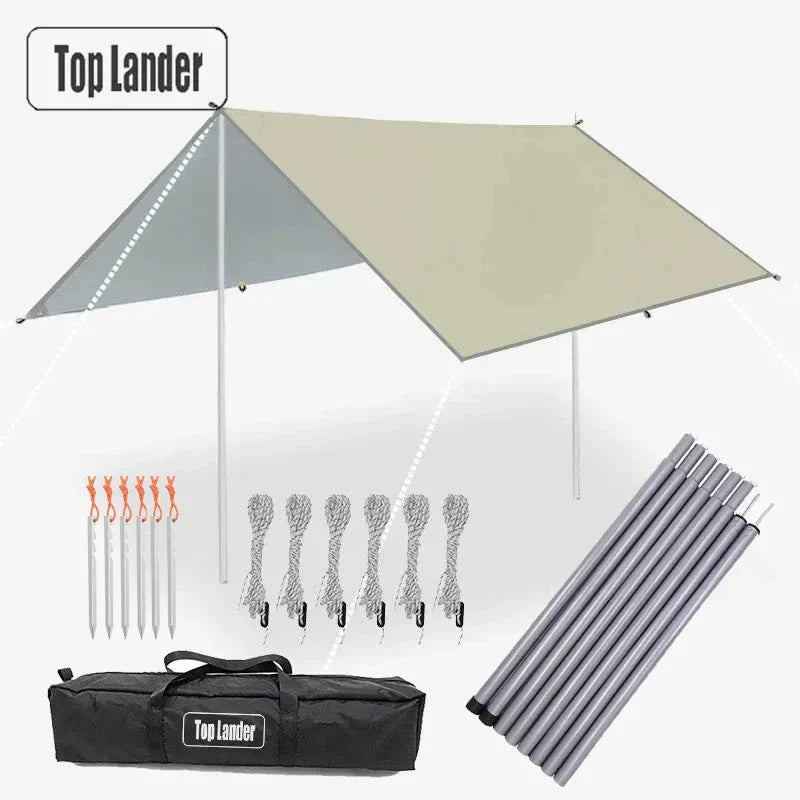 Ultralight Waterproof Tarp Tent – Large Sun Shelter Awning for Camping, Beach & Outdoor Adventures