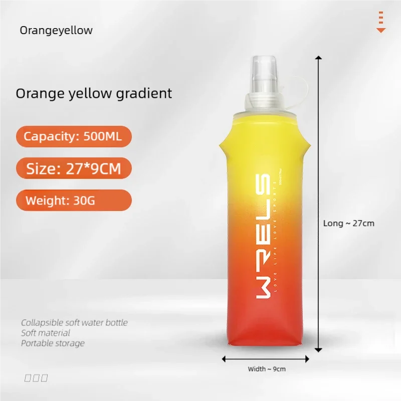 Folding TPU Soft Flask Water Bottle | Portable Hydration for Running, Hiking & Fitness