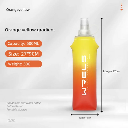 Folding TPU Soft Flask Water Bottle | Portable Hydration for Running, Hiking & Fitness