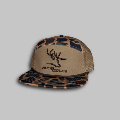 7 Panel Duck Camo Embroidered