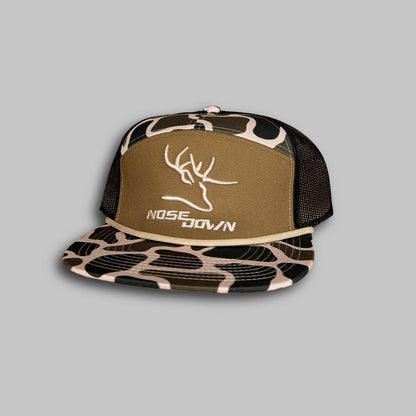 7 Panel Duck Camo Embroidered