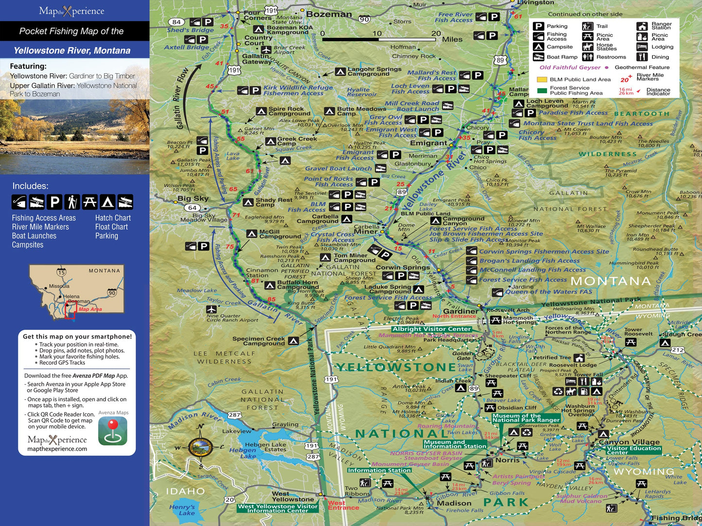 Yellowstone River Montana GPS Fly Fishing Map | Public Access Guide
