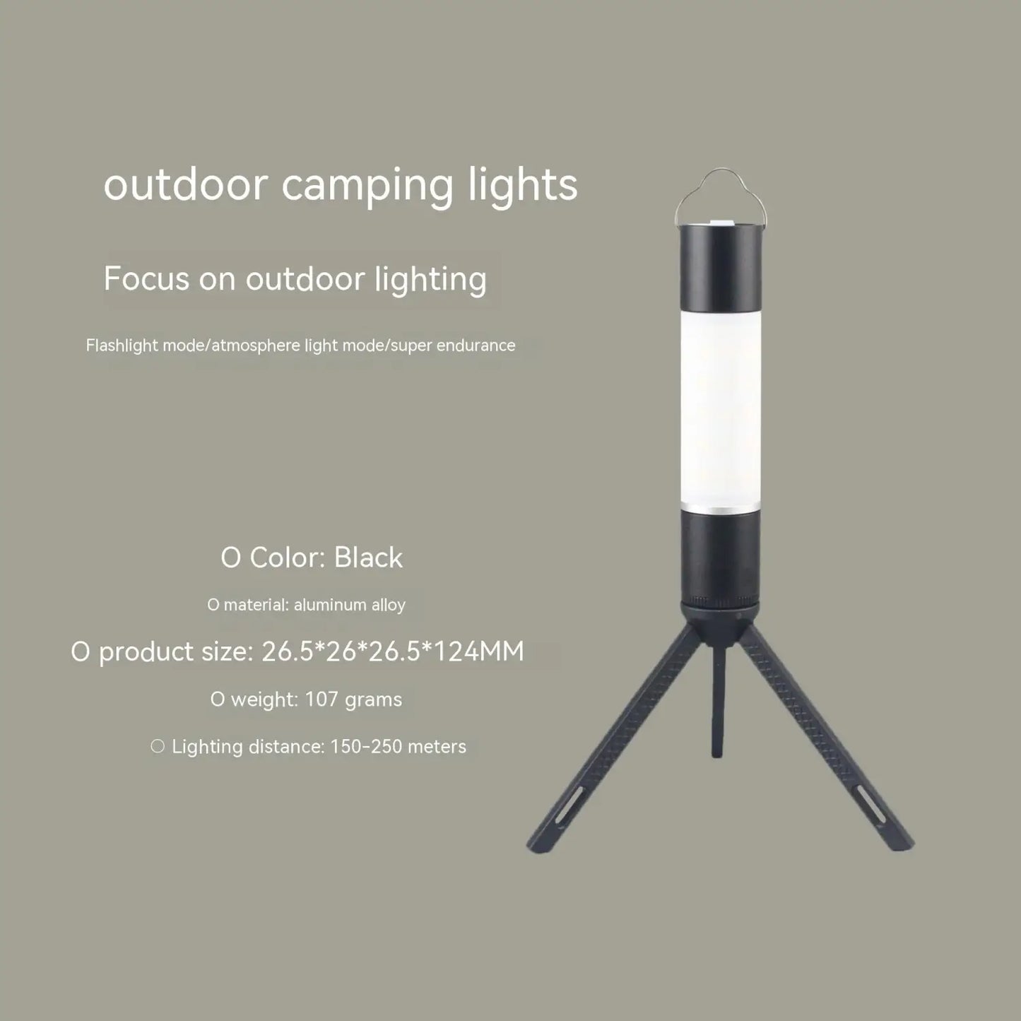Outdoor Camping Light with LED – Bright, Portable & USB Rechargeable