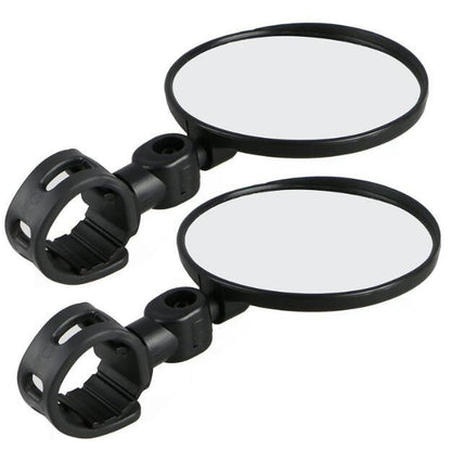 1Pc Bicycle Rearview Handlebar Mirrors Cycling Rear View Bike Silicone Handle Rearview Mirror Bike Mirrors Adjustable Bicycle Cycling Rear View Mirror For Handlebar