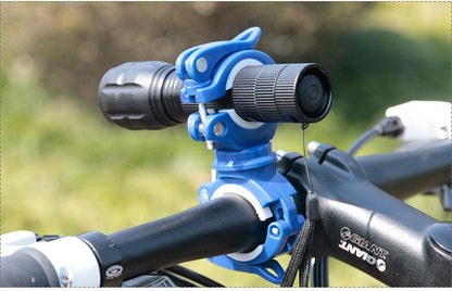 Bicycle Light Bracket Bike Lamp Holder LED Headlight Pump Stand Quick Release Mount 360 Degree Rotatable Universal Flashlight Mount Holder Mount Bicycle Mounting Bracket Flashlight Holder
