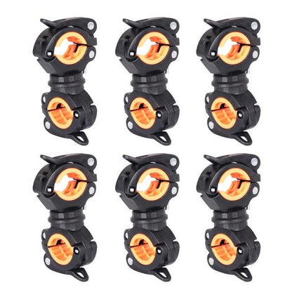 Bicycle Light Bracket Bike Lamp Holder LED Headlight Pump Stand Quick Release Mount 360 Degree Rotatable Universal Flashlight Mount Holder Mount Bicycle Mounting Bracket Flashlight Holder