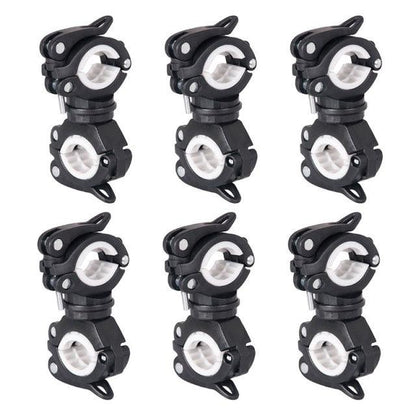 Bicycle Light Bracket Bike Lamp Holder LED Headlight Pump Stand Quick Release Mount 360 Degree Rotatable Universal Flashlight Mount Holder Mount Bicycle Mounting Bracket Flashlight Holder