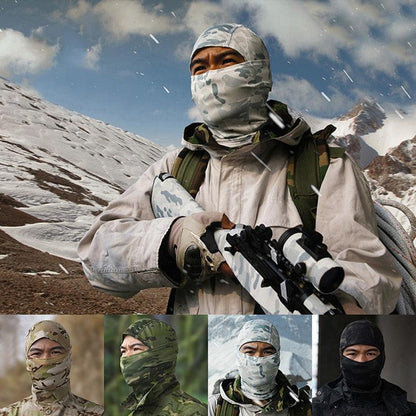 Tactical Camouflage Balaclava Full Face Mask CS Wargame Army Hunting Cycling Sports Helmet Liner Military Multiamp CP Skating Hat Motorbike Biker Racing Breather Mask Tactical Airsoft Cap Scarf Mask Ski Hat Spring Summer For Men Women
