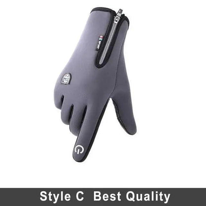Unisex Winter Blue Touch Screen Gloves Windproof Men And Women Ski Touchscreen Texting Gloves Autumn Warm And Soft Anti Slip Gloves For Cold Weathers