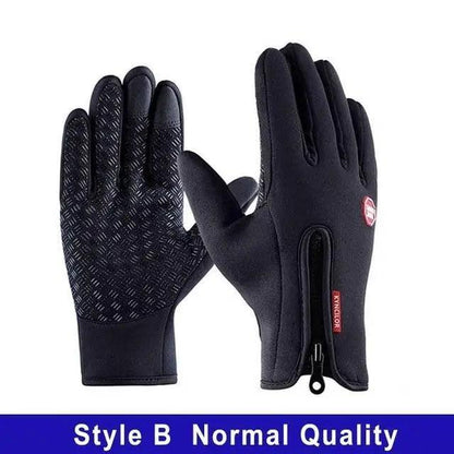 Unisex Winter Blue Touch Screen Gloves Windproof Men And Women Ski Touchscreen Texting Gloves Autumn Warm And Soft Anti Slip Gloves For Cold Weathers