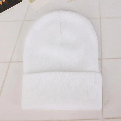 Winter Hats For Men Woman New Beanies Knitted Solid Cute Hat Girls Autumn Female Beanie Caps Warmer Stylish Ladies Casual Cap Outdoor Winter Adult Neutral Warm Hats Candy Color Knitted Woolen Hat for Women Men